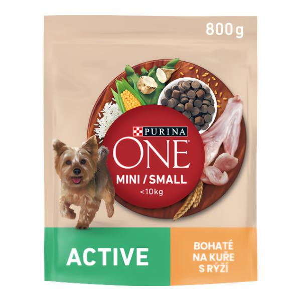Purina ONE Mini Active granule pro psy, kuře