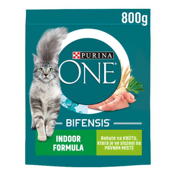 Purina ONE Bifensis Indoor granule pro kočky krůta