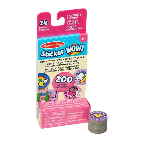 Spin Master Melissa & Doug Sticker Wow Náplně samolepek - oblíbené předměty