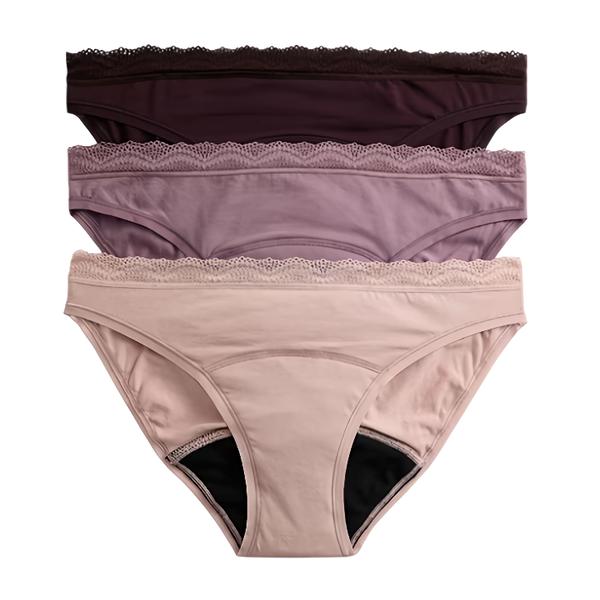 Marks & Spencer Vysoce savé menstruační bikinové kalhotky, hnědá barva, velikost 14