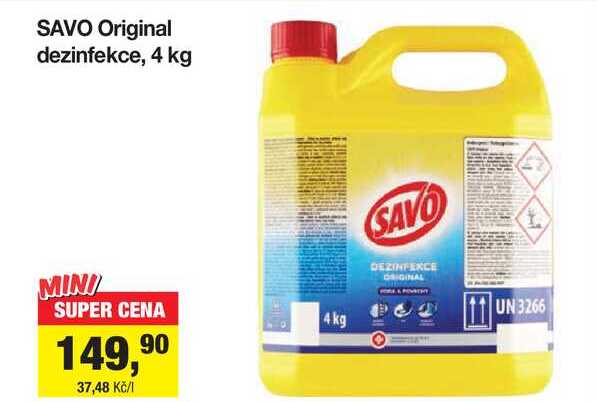 SAVO Original dezinfekce, 4 kg