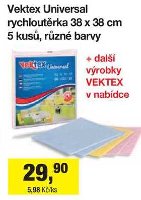Vektex Universal rychloutěrka 38 x 38 cm 5 kusů