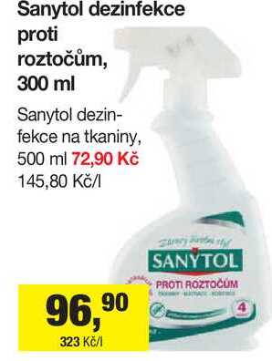 Sanytol dezinfekce proti roztočům, 300 ml