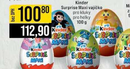 Kinder Surprise Maxi vajíčko pro kluky pro holky 100 g 