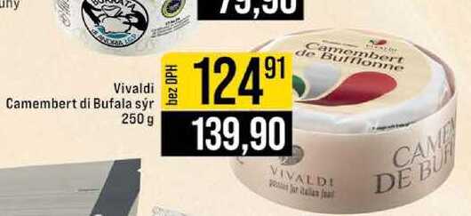 Vivaldi Camembert di Bufala sýr 250 g 