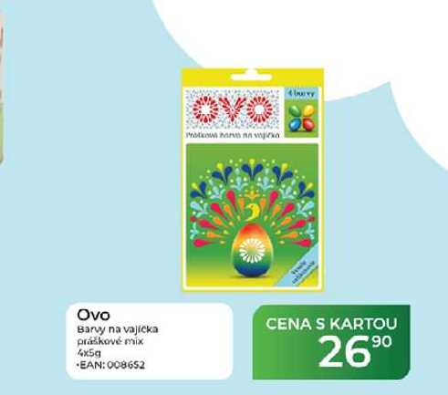 Ovo Barvy na vajíčka práškové mix 4x5g