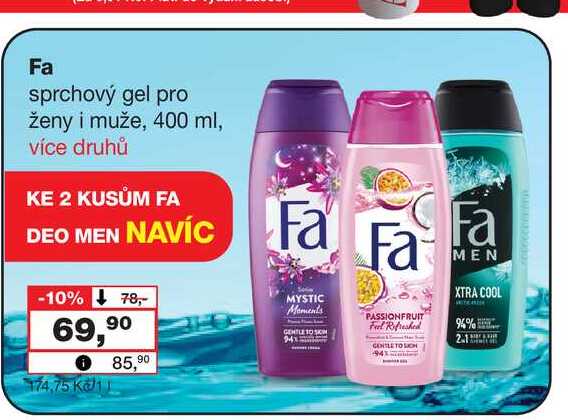 Fa sprchový gel pro ženy i muže, 400 ml