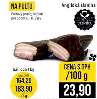 Anglická slanina 100g