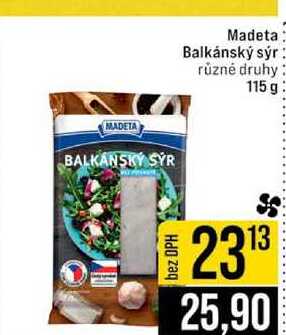 Madeta Balkánský sýr různé druhy 115 g