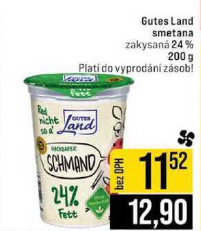 Gutes Land smetana zakysaná 24% 200 g