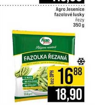 Agro Jesenice fazolové lusky řezy 350 g