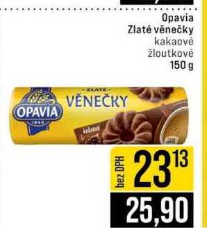 Opavia Zlaté věnečky kakaové žloutkové 150 g