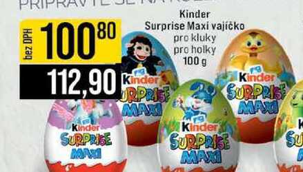 Kinder Surprise Maxi vajíčko pro kluky pro holky 100 g
