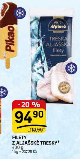 FILETY Z ALJAŠSKÉ TRESKY 400 g 