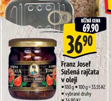   Franz Josef Sušená rajčata v oleji 180 g 