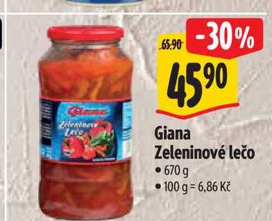 Giana Zeleninové lečo 670 g