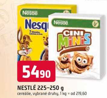NESTLÉ cereálie 225-250 g 