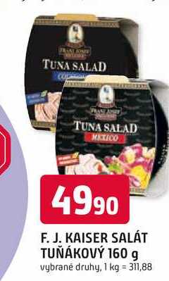 Franz Josef KAISER SALÁT TUŇÁKOVÝ 160 g