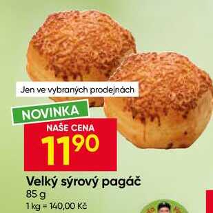 Velký sýrový pagáč 85 g