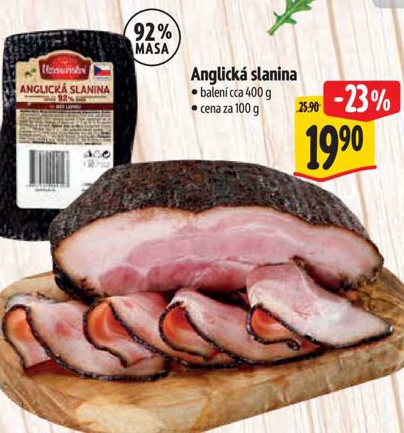  Anglická slanina  400 g