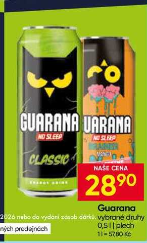 Guarana 0,5l plech