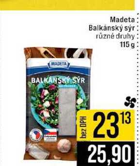 Madeta Balkánský sýr různé druhy 115 g