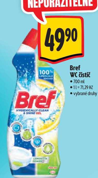   Bref WC čistič  700 ml 