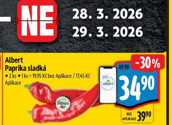   Albert Paprika sladká 2 ks