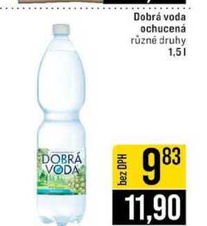 Dobrá voda ochucená různé druhy 1,5l