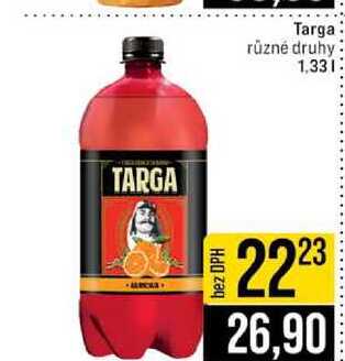 Targa různé druhy 1,33l 