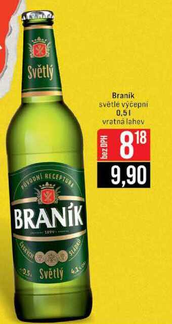Světlý Braník světlé výčepní 0,5l