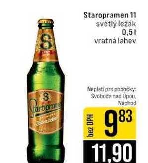 Staropramen 11 světlý ležák 0,5l