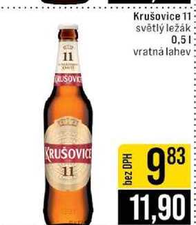 Krušovice 11 světlý ležák 0,5l