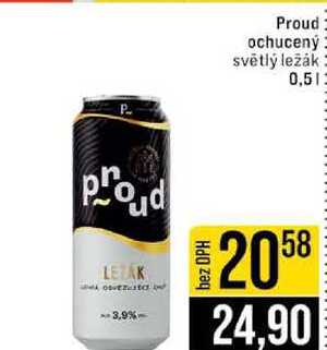 Proud ochucený světlý ležák 0,5l