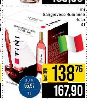 TINI Sangiovese Rubicone Tini Rosé 3l 