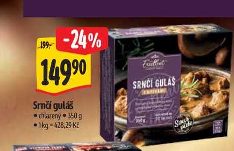   Srnčí guláš 350 g