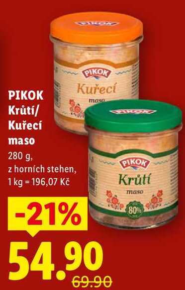 PIKOK Krůtí/Kuřecí maso, 280 g