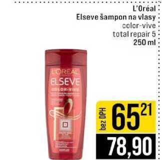 L'Oréal Elseve šampon na vlasy color-vive total repair 5 250 ml 