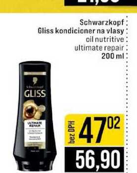 Schwarzkopf Gliss kondicioner na vlasy oil nutritive ultimate repair 200 ml