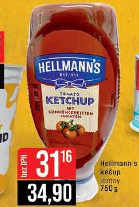 Hellmann's kečup emny 750 g 