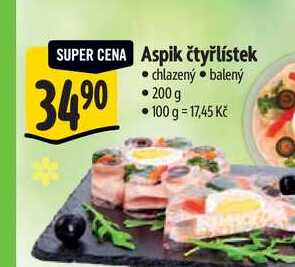 Aspik čtyřlístek 200 g