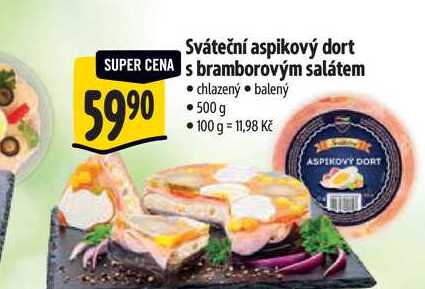 Sváteční aspikový dor s bramborovým salátem 500 g