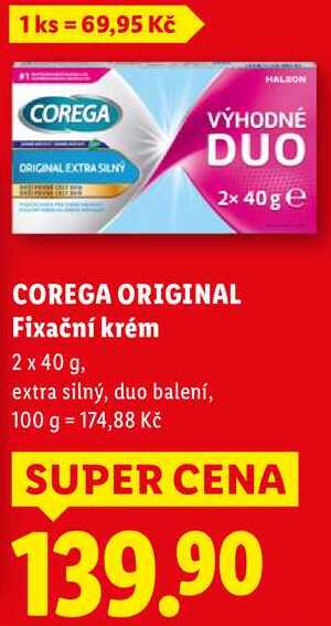 COREGA ORIGINAL Fixační krém, 2x 40 g