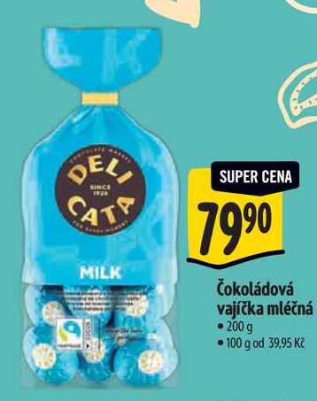   Čokoládová vajíčka mléčná 200 g 