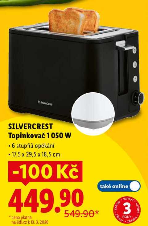 SILVERCREST Topinkovač 1 050 W