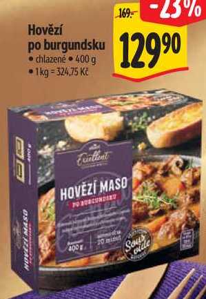 Hovězí po burgundsku, 400 g