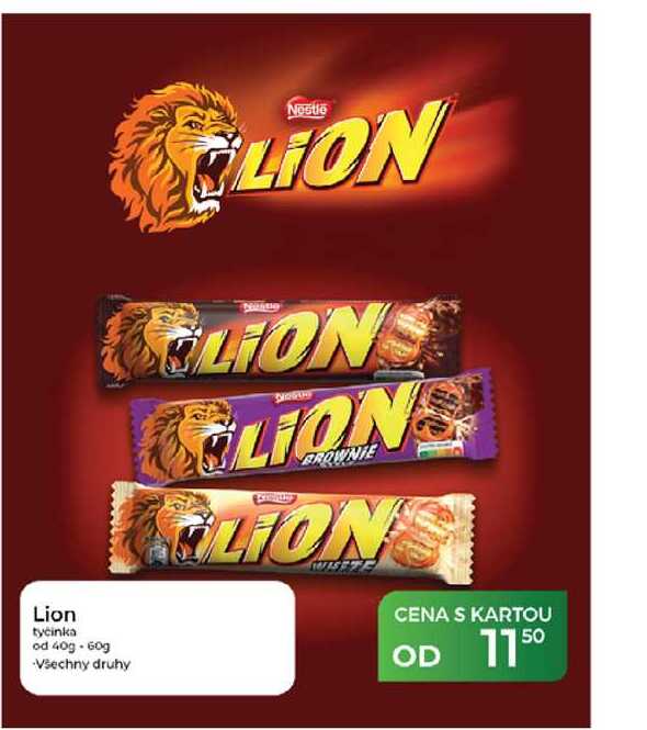 Lion tyčinka od 40g-60g