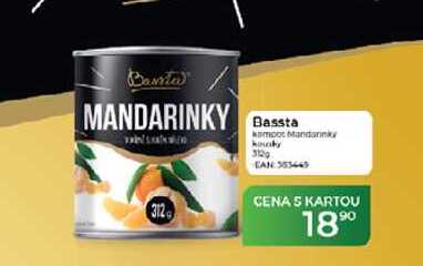 Bassta Kampot Mandarinky 312g