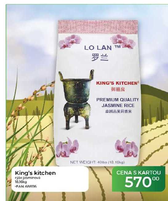 King's kitchen rýže jasminová 18,16kg