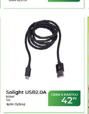 Solight USB2.0A kabel 1m